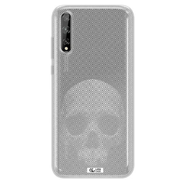 Skull Line Pattern Huawei P Smart S Clear TPU Case