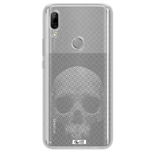 Skull Line Pattern Huawei P Smart Z Clear TPU Case