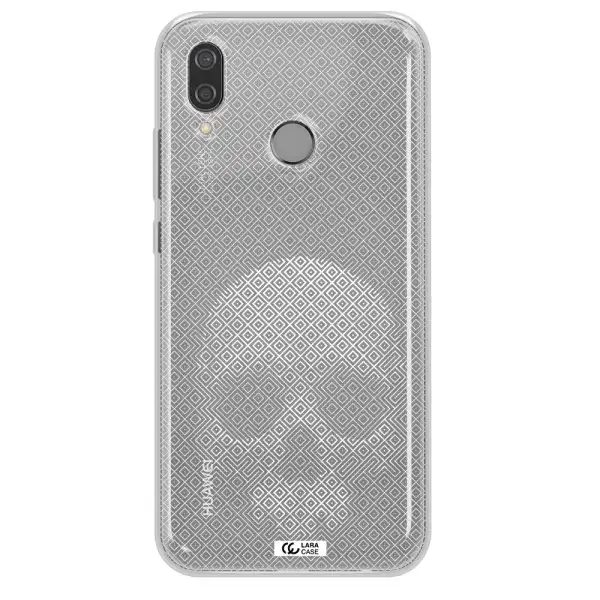 Skull Line Pattern Huawei P20 Lite Clear TPU Case