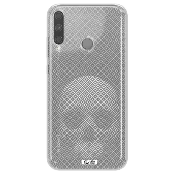 Skull Line Pattern Huawei P40 Lite E Clear TPU Case