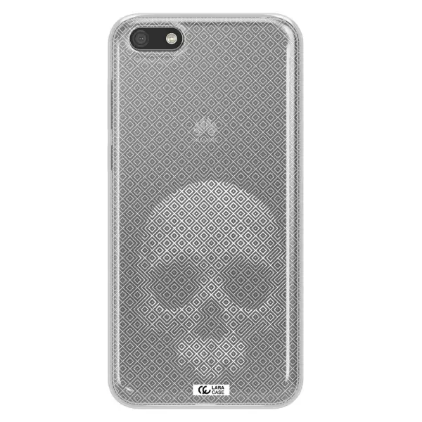 Skull Line Pattern Huawei Y5 2018 Clear TPU Case