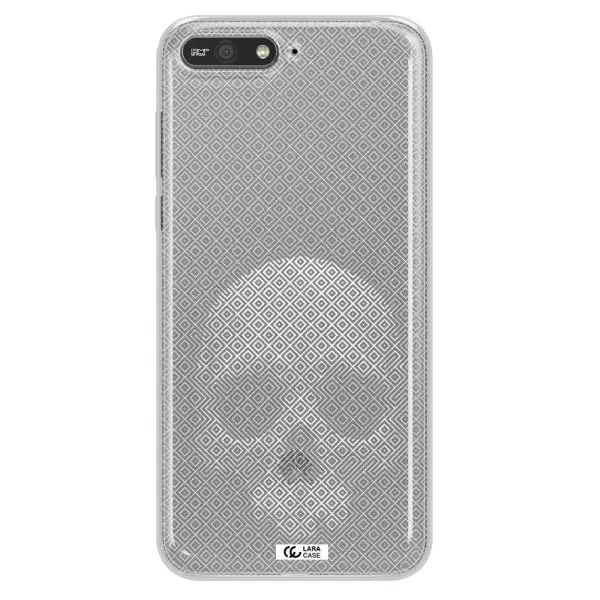 Skull Line Pattern Huawei Y6 2018 Clear TPU Case
