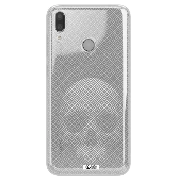 Skull Line Pattern Huawei Y9 2019 Clear TPU Case