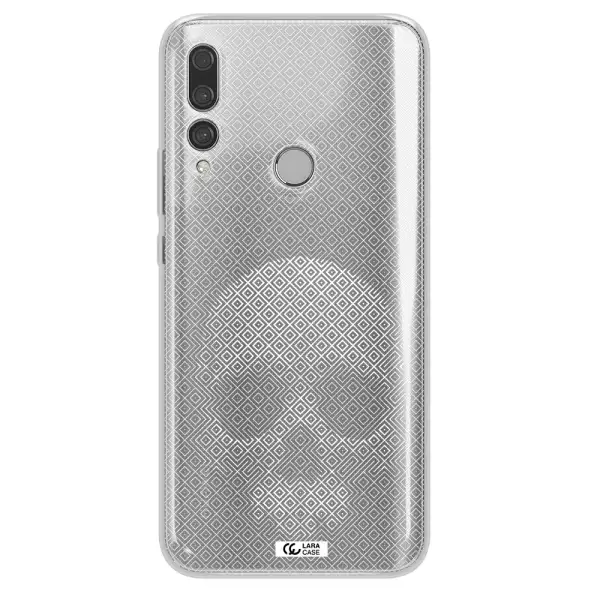 Skull Line Pattern Huawei Y9 Prime 2019 Clear TPU Case