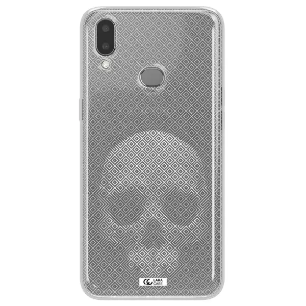 Skull Line Pattern Samsung A10S Clear TPU Case