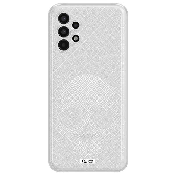 Skull Line Pattern Samsung A13 4g Clear TPU Case