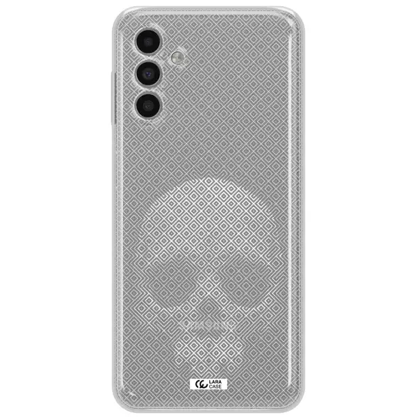 Skull Line Pattern Samsung A13 5G Clear Tpu Case