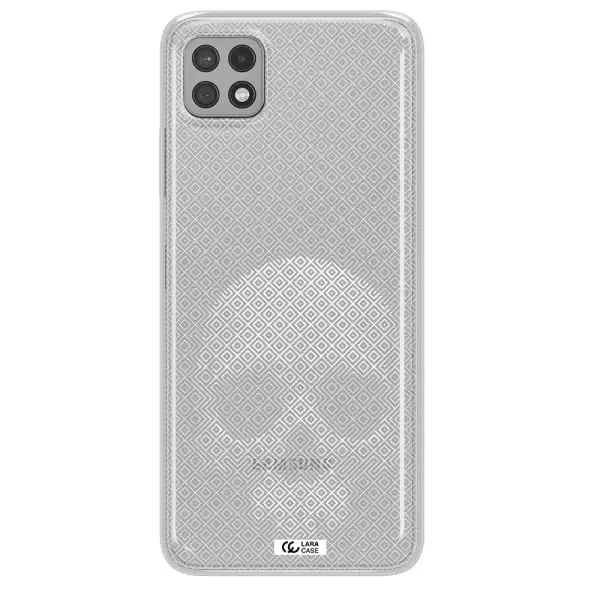Skull Line Pattern Samsung A22 5g Clear TPU Case