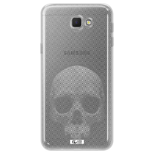 Skull Line Pattern Samsung J5 Prime Clear TPU Case