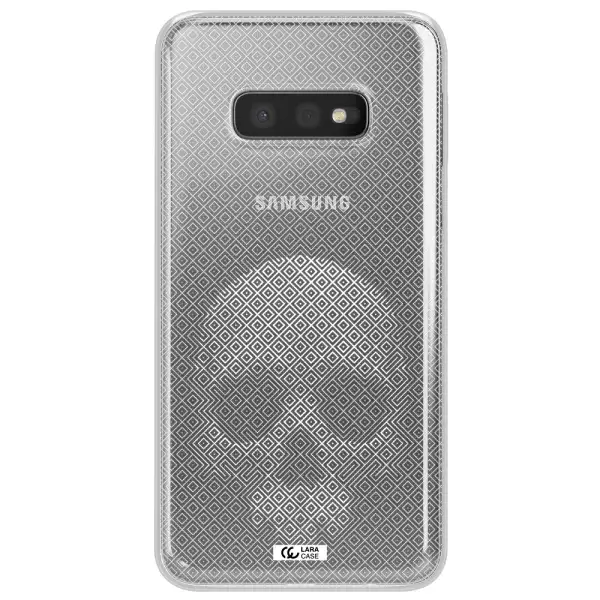 Skull Line Pattern Samsung S10e Clear TPU Case