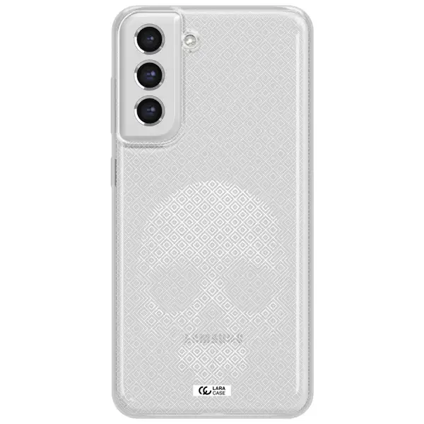 Skull Line Pattern Samsung S21 Fe Clear Tpu Case