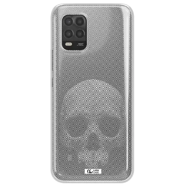 Skull Line Pattern Xiaomi Mi 10 Lite Clear TPU Case