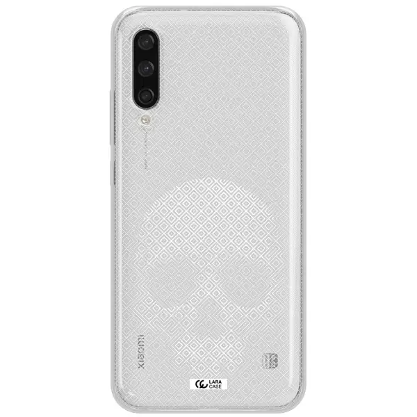 Skull Line Pattern Xiaomi Mi A3 Clear Tpu Case