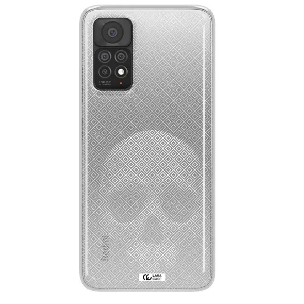 Skull Line Pattern Xiaomi Note 11 Pro Clear TPU Case