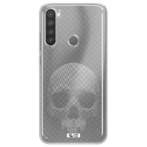 Skull Line Pattern Xiaomi Note 8 Clear TPU Case