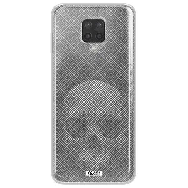 Skull Line Pattern Xiaomi Note 9 Pro Clear TPU Case