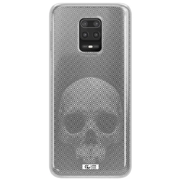 Skull Line Pattern Xiaomi Note 9S Clear TPU Case