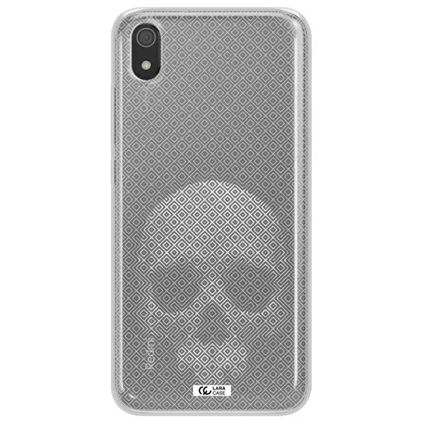 Skull Line Pattern Xiaomi Redmi 7A Clear TPU Case