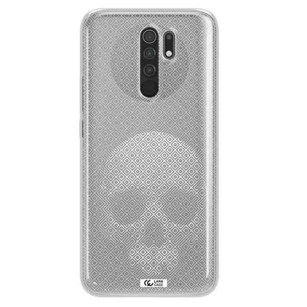 Skull Line Pattern Xiaomi Redmi 9 Clear TPU Case