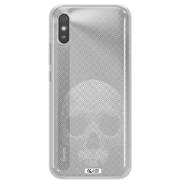 Skull Line Pattern Xiaomi Redmi 9A Clear TPU Case