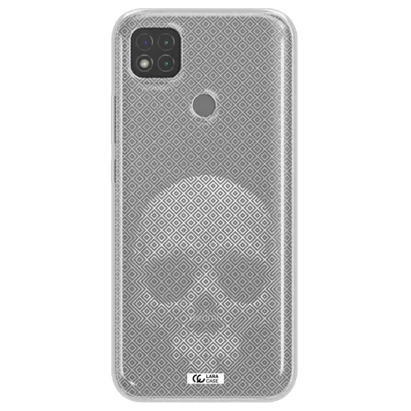 Skull Line Pattern Xiaomi Redmi 9C Clear TPU Case