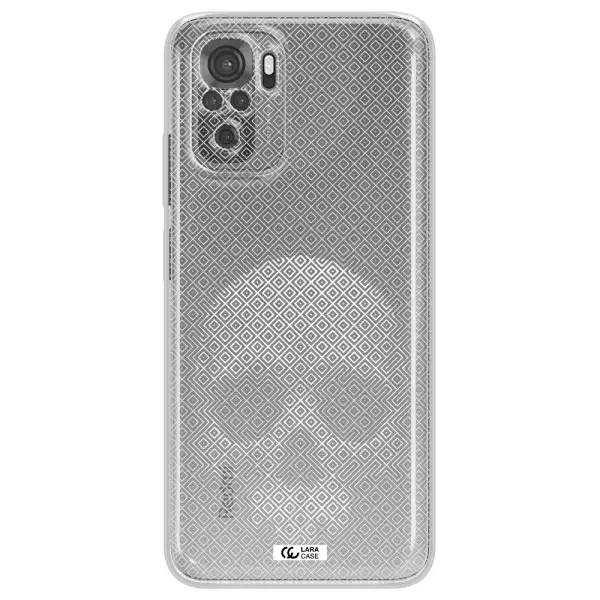 Skull Line Pattern Xiaomi Redmi Note 10S Clear Tpu Case