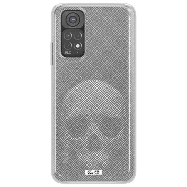 Skull Line Pattern Xiaomi Redmi Note 11 Clear TPU Case