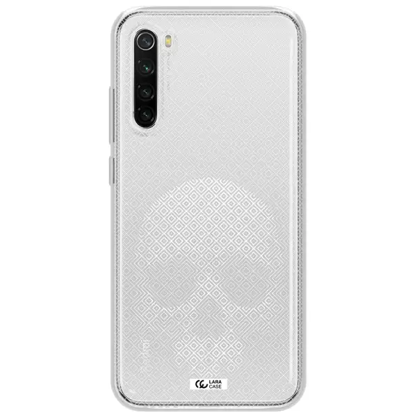 Skull Line Pattern Xiaomi Redmi Note 8T Clear Tpu Case