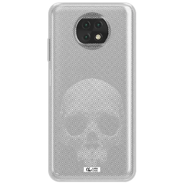 Skull Line Pattern Xiaomi Redmi Note 9T Clear Tpu Case