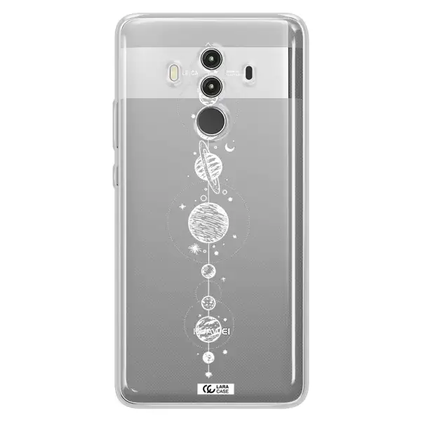 Solar System Line Art Huawei Mate 10 Clear TPU Case