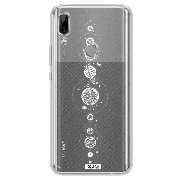 Solar System Line Art Huawei P Smart Z Clear TPU Case