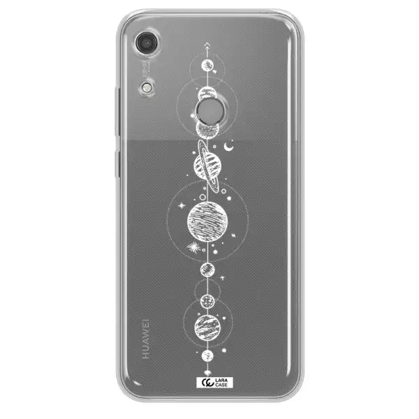 Solar System Line Art Huawei Y6S Clear TPU Case