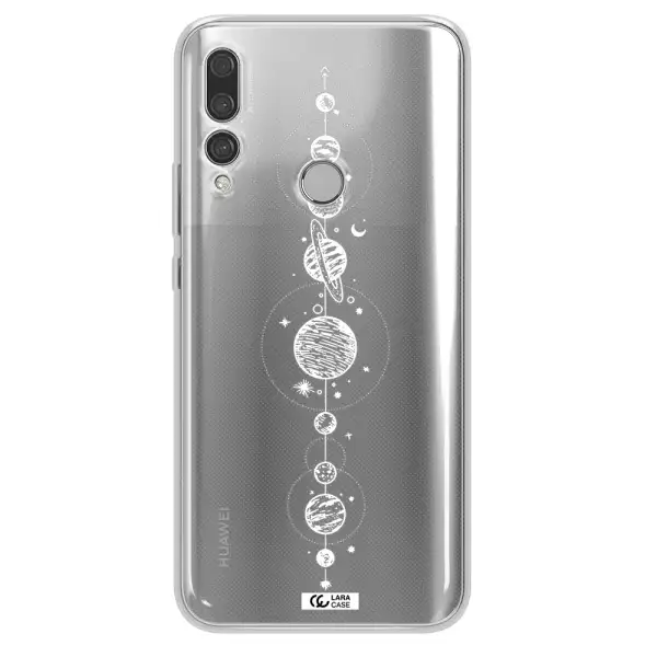 Solar System Line Art Huawei Y9 Prime 2019 Clear TPU Case
