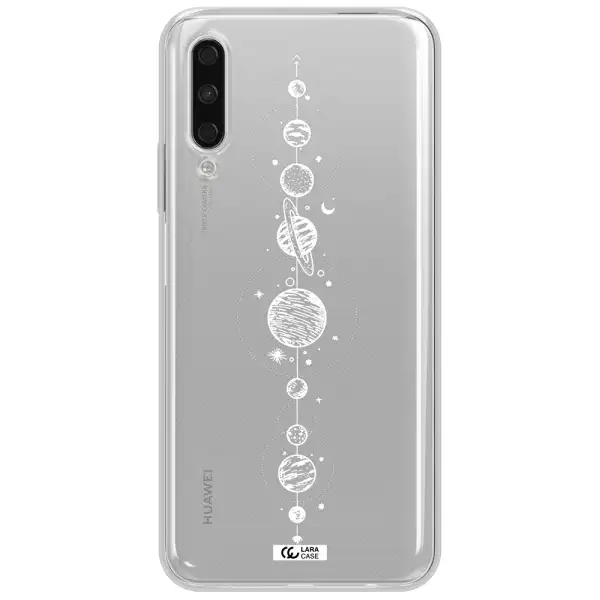 Solar System Line Art Huawei Y9S Clear Tpu Case