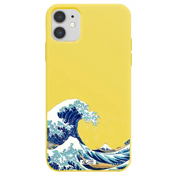 Great Wave Apple iPhone 11 Silicone canary yellow Case