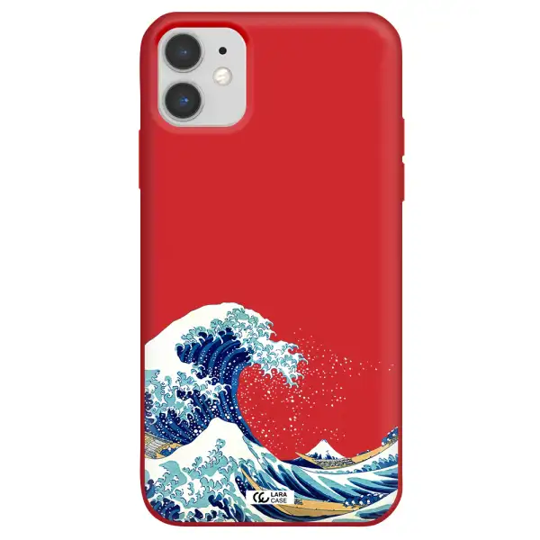 Great Wave Apple iPhone 11 Silicone Imperial Red Case