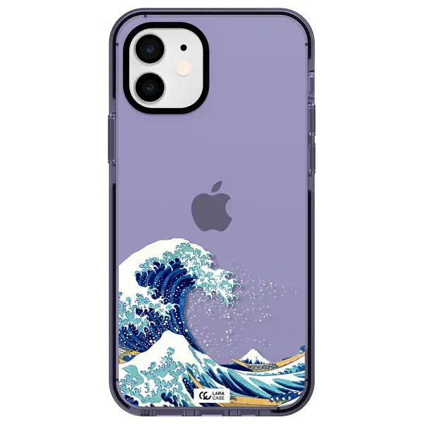 Great Wave Apple iPhone 12 impact Lilac Case