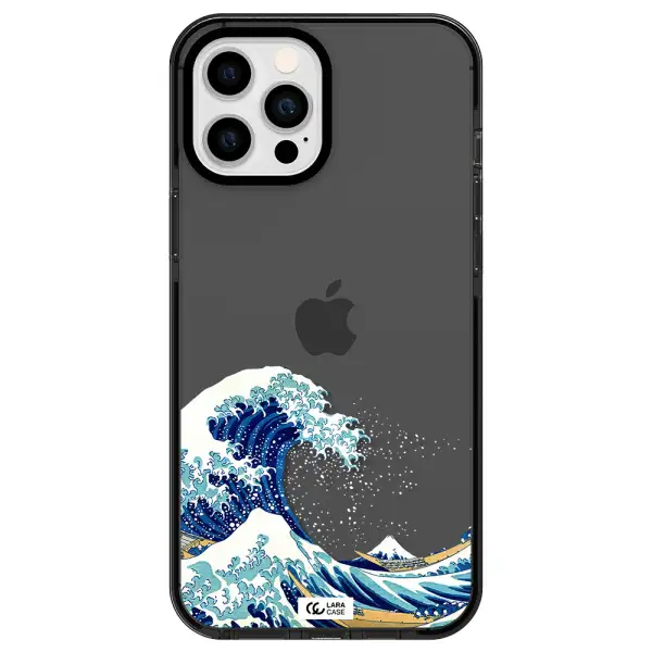 Great Wave Apple iPhone 12 pro max impact Smoke Black Case