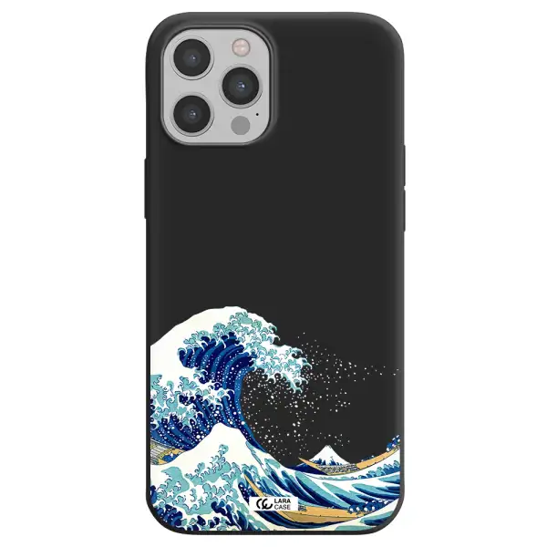 Great Wave Apple iPhone 12 pro Silicone black Case