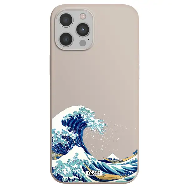 Great Wave Apple iPhone 12 pro Silicone Stone Case