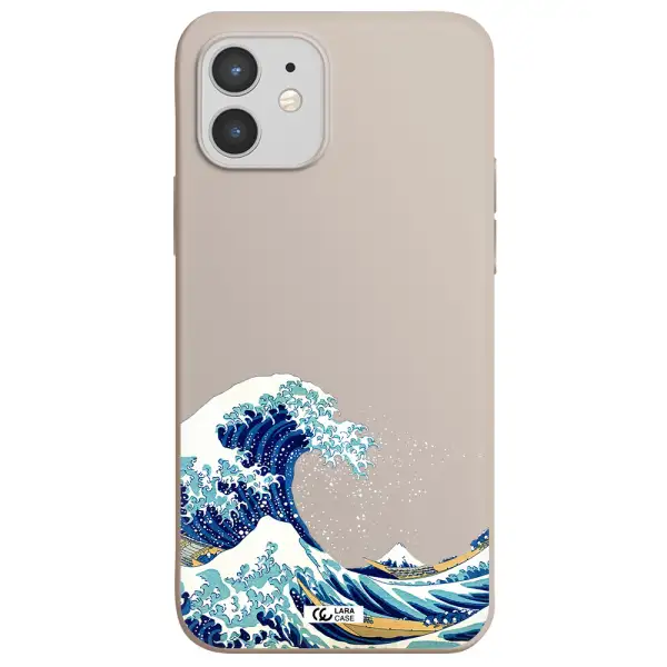 Great Wave Apple iPhone 12 Silicone Stone Case