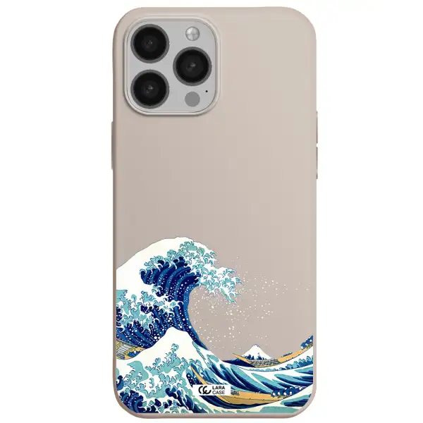 Great Wave Apple iPhone 13 Pro Max Silicone Stone Case