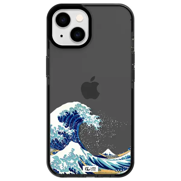 Great Wave Apple iPhone 14 impact Smoke Black Case