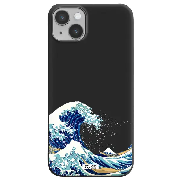 Great Wave Apple iPhone 14 plus Silicone black Case