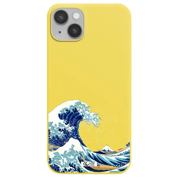 Great Wave Apple iPhone 14 plus Silicone canary yellow Case