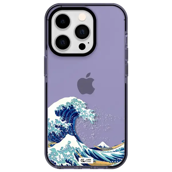 Great Wave Apple iPhone 14 pro impact Lilac Case