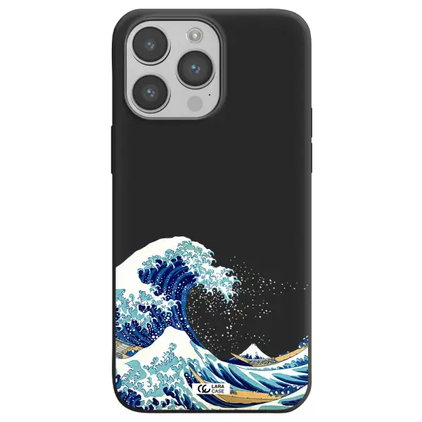 Great Wave Apple iPhone 14 pro Silicone black Case