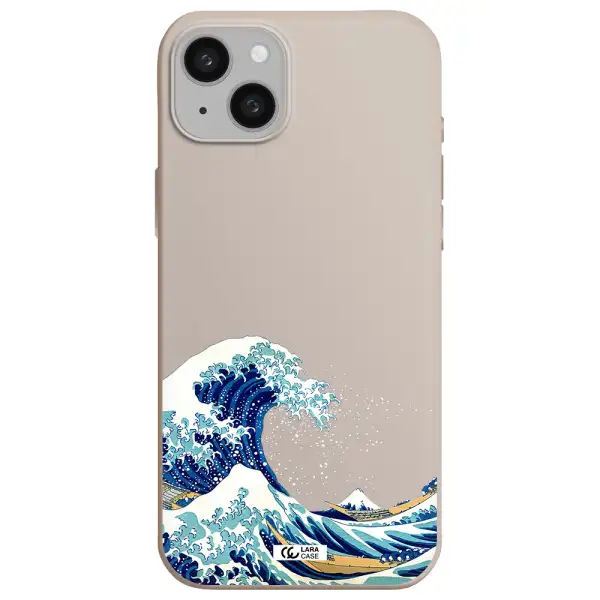Great Wave Apple iphone 15 plus Silicone Stone Case