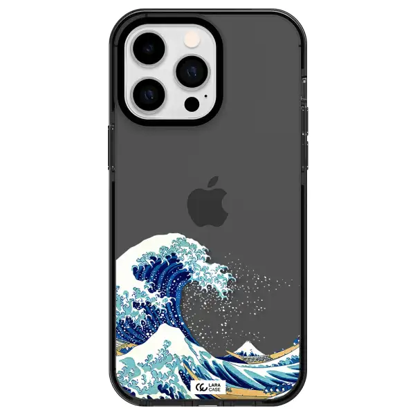 Great Wave Apple iPhone 15 Pro Max impact Smoke Black Case