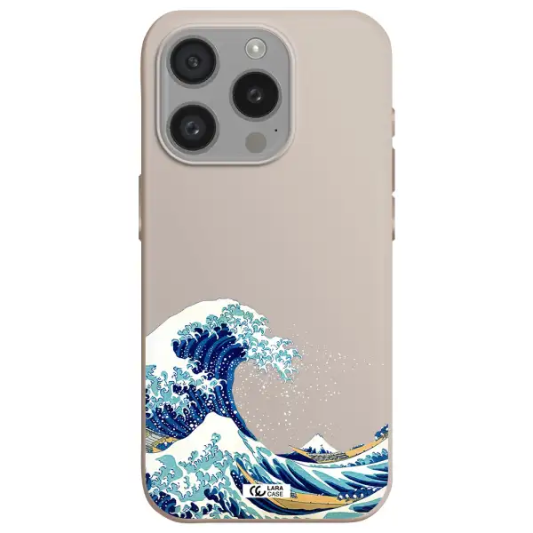 Great Wave Apple Iphone 15 Pro Silicone Stone Case
